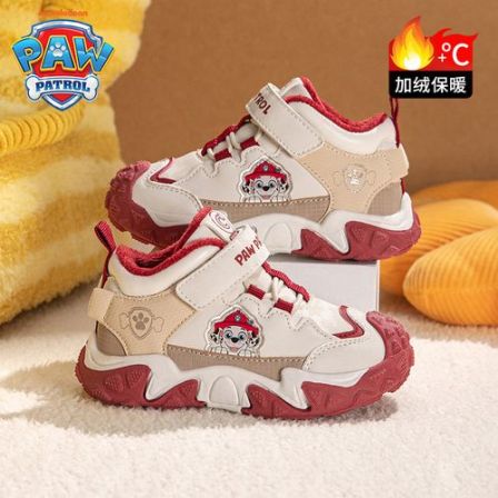 汪汪队立大功儿童二棉鞋冬季加绒保暖男童运动鞋2026幼儿园小童鞋