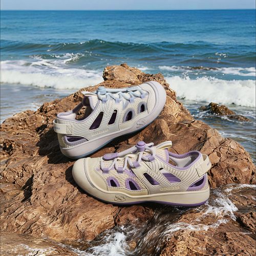 【全新升级-超轻超弹跑步凉鞋】斯凯奇官方儿童女童镂空包头夏防滑主图