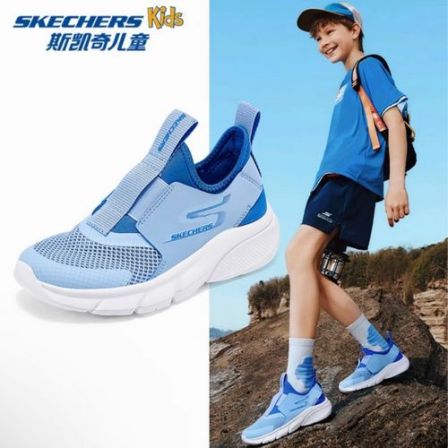 26专柜上新【机能闪穿跑鞋】斯凯奇官方儿童网面软底缓震跑步运动鞋