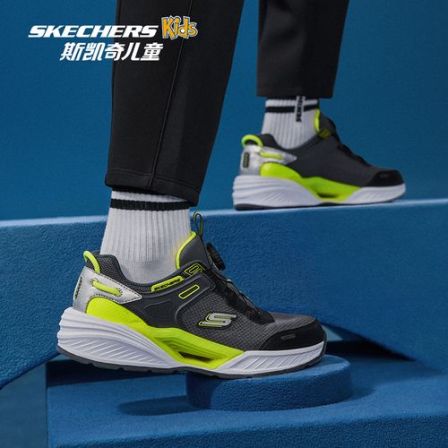 26春【风豹体训-减震旋钮跑鞋】斯凯奇官方儿童男童中大童运动鞋