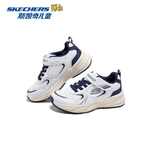 26新【超透气熊猫跑鞋】斯凯奇官方儿童童鞋男童运动中大童减震防滑主图