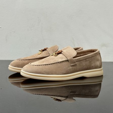 舒适透气时尚乐福鞋一脚蹬老钱风女真皮平底休闲单鞋百搭MQ6029