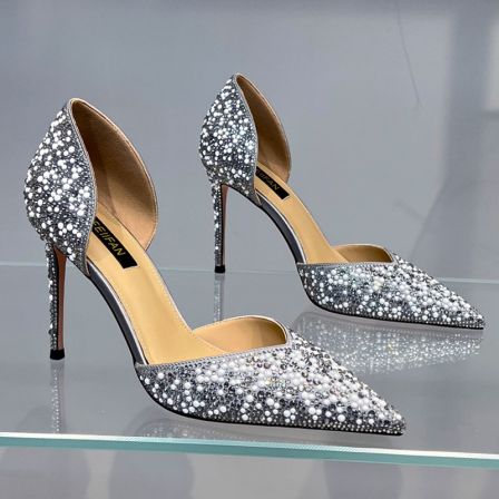 【现货1】尖头高跟鞋2025春秋新款细跟不累脚法式绝美气质单鞋女919