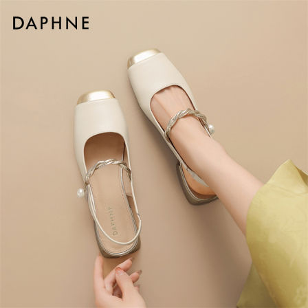 达芙妮新中式包头气质凉鞋女2026夏季配裙子玛丽珍鞋粗跟包头拖S 