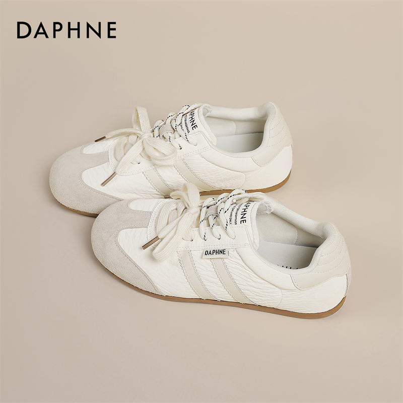 达芙妮超火显瘦小众德训鞋女款2026新款春季配阔腿裤运动休闲鞋S 主图