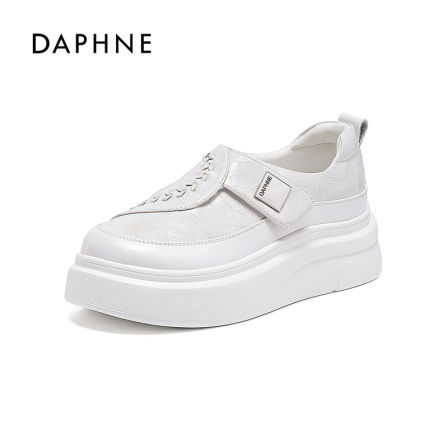 达芙妮新款白色镂空时尚休闲夏运动透气款女鞋百搭LL