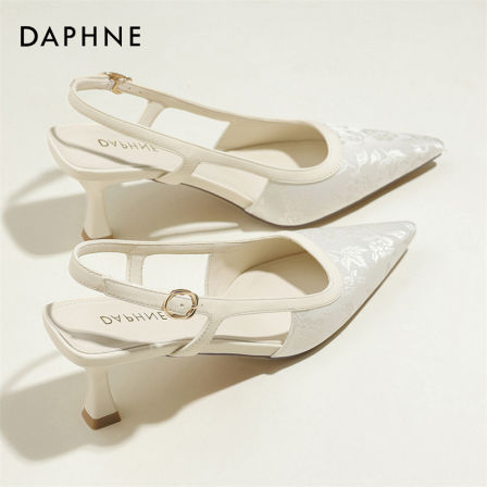 达芙妮官方正品春夏季新品女鞋时尚尖头细高跟配旗袍气质高跟鞋S 