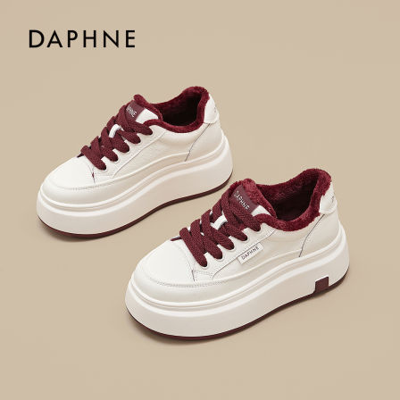 达芙妮官方正品小白鞋女2026春季新款小个子增高休闲鞋软底板鞋S 