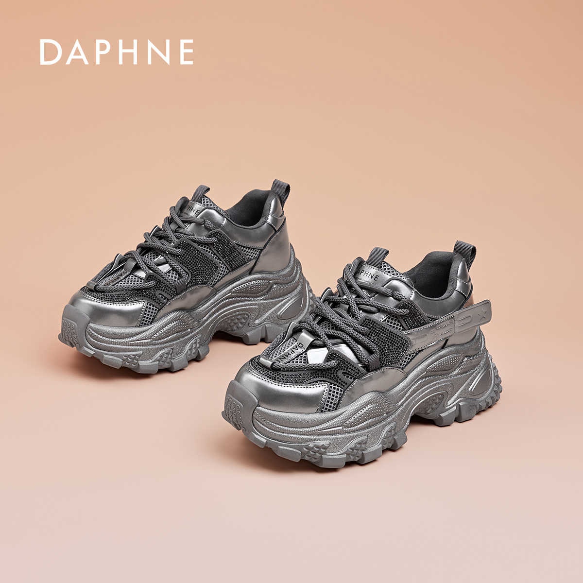 达芙妮时尚老爹鞋女2026新款舒适百搭休闲鞋爆款增高显瘦运动鞋S 主图
