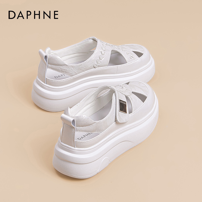 达芙妮一脚蹬凉鞋女2026夏季外穿镂空透气罗马凉拖鞋时尚休闲鞋S主图