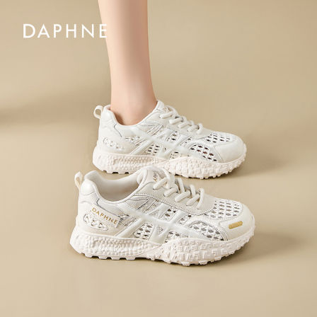 达芙妮时尚厚底休闲鞋女款2026夏季新款爆款轻便透气超火德训鞋S 