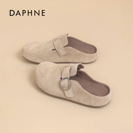 达芙妮勃肯拖鞋女2026新款春季休闲外穿一脚蹬懒人鞋平底包头拖S 