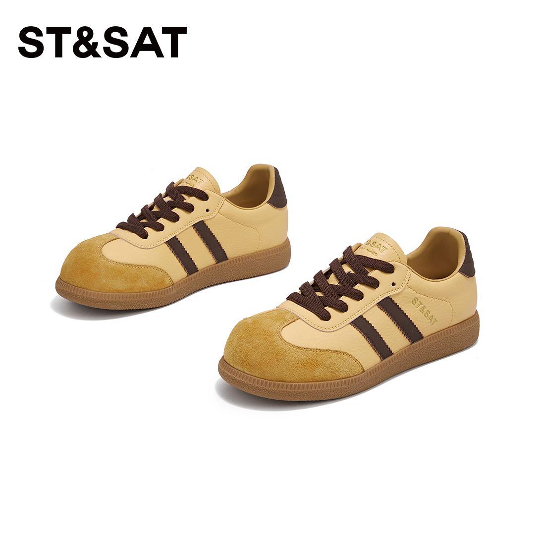 St&Sat/星期六厚底舒适百搭休闲鞋2025春季新款英伦风板鞋德训鞋主图