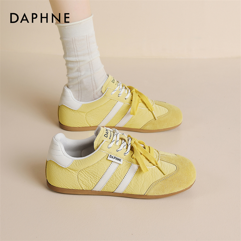 达芙妮高颜值个性拼色德训鞋女2026春季新款网红配阔腿裤休闲鞋S 主图