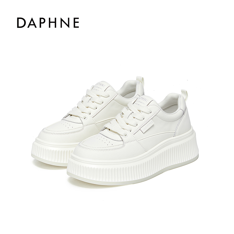 Daphne/达芙妮女鞋2025秋季板鞋厚底增高经典休闲时尚百搭小白LL主图