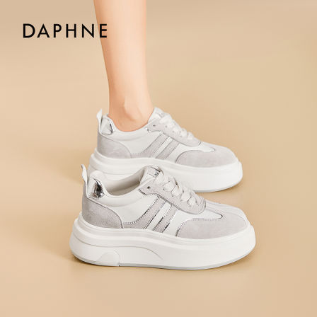 达芙妮板鞋2025春季新款潮流厚底运动鞋百搭爆款网红休闲小白鞋LL