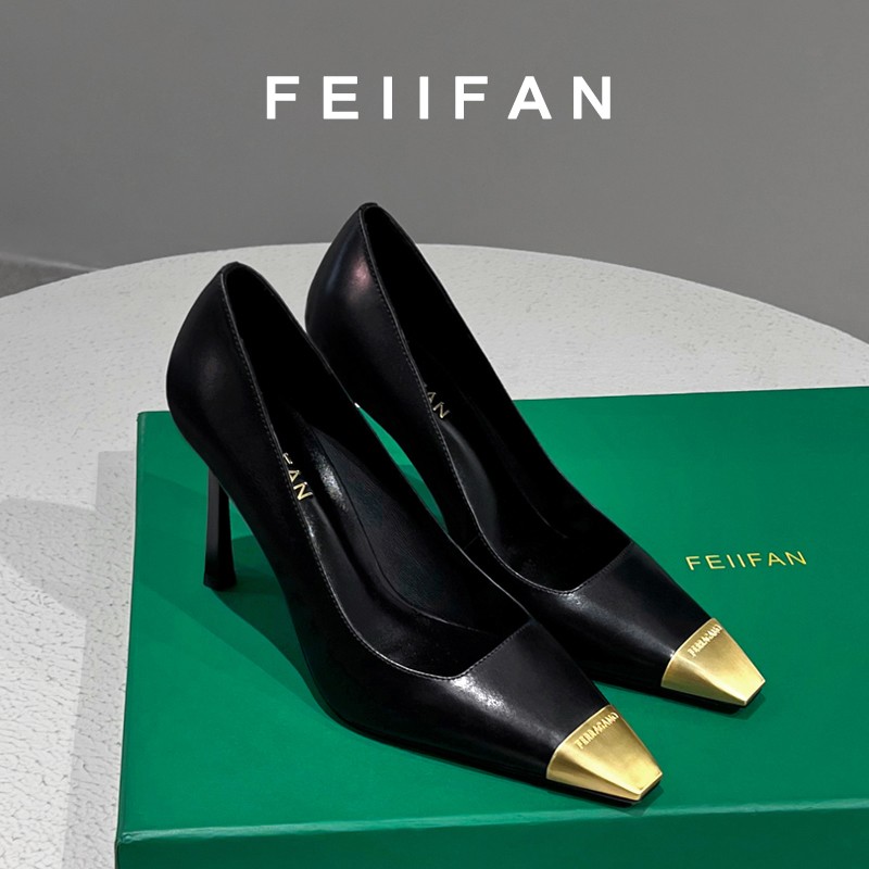 【现货】黑色高跟鞋2025春秋新款细跟高级感气质百搭法式单鞋女3780主图