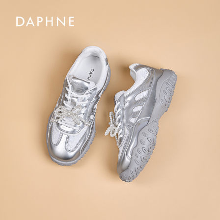 达芙妮女士正品德训鞋2025春季新款网面百搭休闲鞋透气阿甘鞋LL