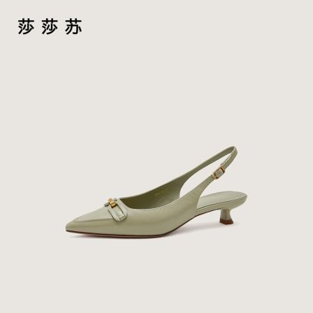 【作曲家】莎莎苏2026年春夏新款细跟后空法式时装凉鞋女Z76133A-15