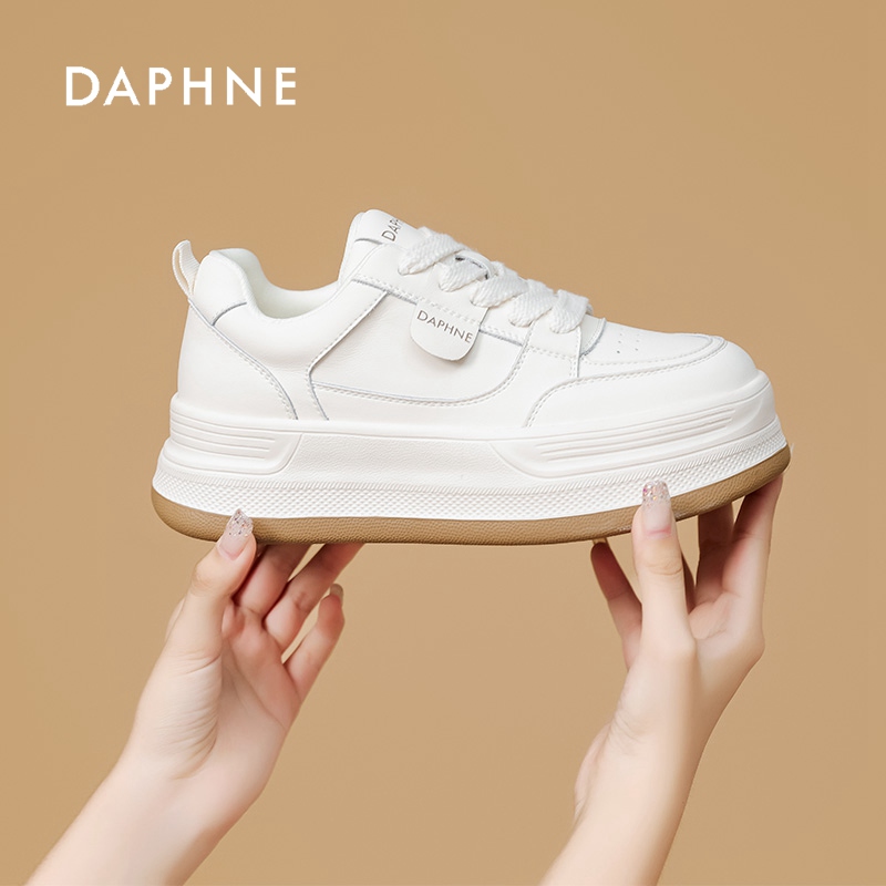 达芙妮官方正品百搭板鞋女2026新款春夏季厚底增高时尚休闲鞋女S 主图