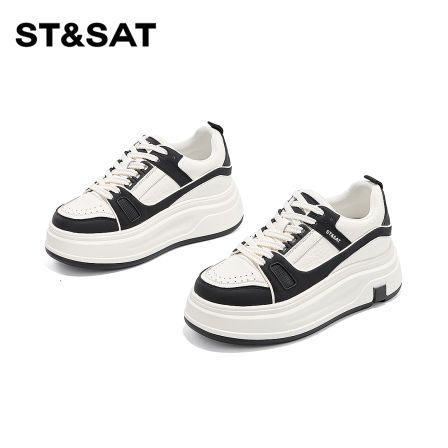 St&Sat/星期六厚底增高休闲鞋2025春秋季新款校园风百搭时尚板鞋