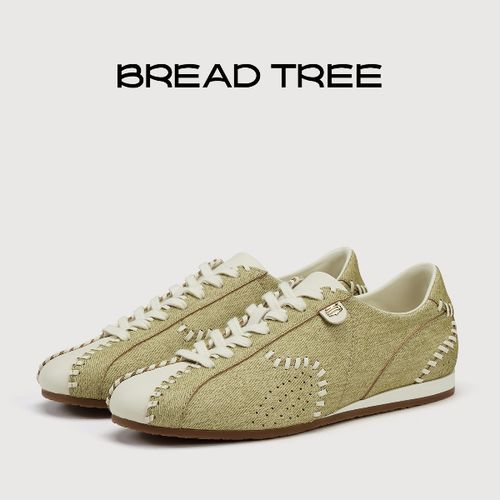 BREAD TREE面包树 26年春季新款手工缝线印染牛皮薄底休闲德训鞋主图