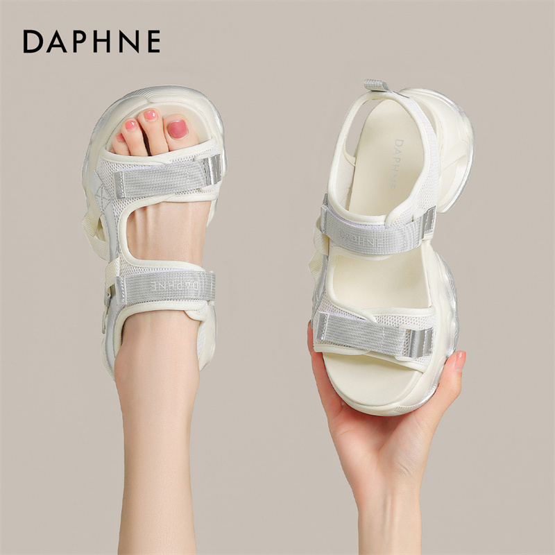 达芙妮厚底老爹沙滩鞋女2026新款夏季超火外穿罗马鞋不累脚凉鞋S 主图