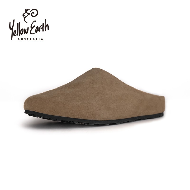 yellow earth2025年新款春秋男女真皮平底舒适防滑巴罗拖鞋66C主图