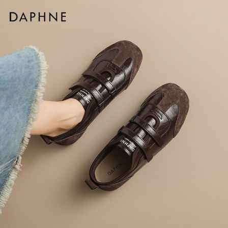 达芙妮时尚休闲德训鞋2025秋季新款潮流百搭软底舒适运动鞋女鞋LL