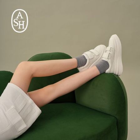 ASH明星同款新款INGENUE小白鞋厚底增高四季百搭时尚休闲女鞋