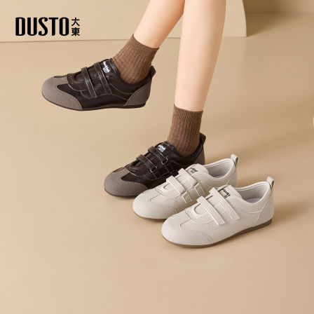 大东女鞋魔术贴德训鞋2026春季舒适百搭阔腿裤必备休闲鞋002717