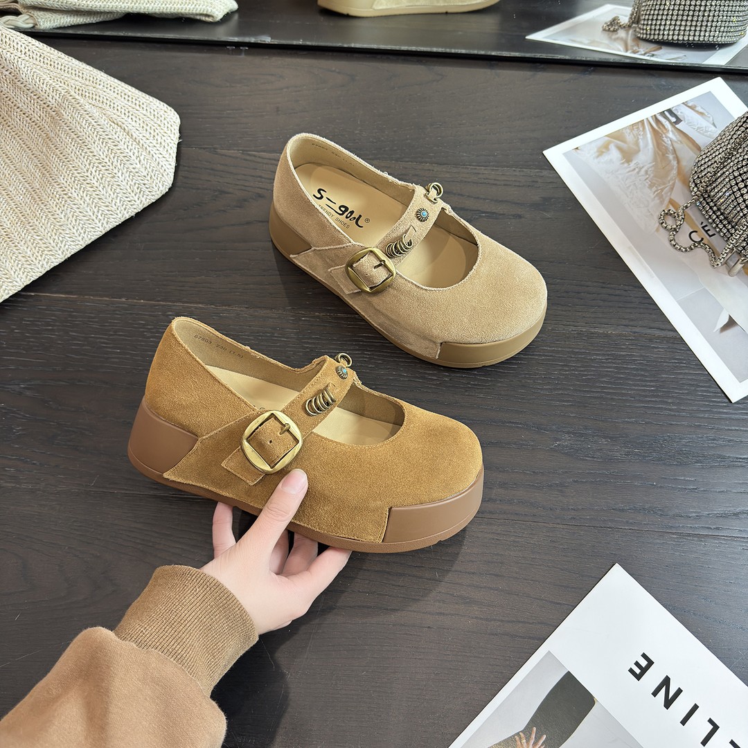 IG/IG增高4CM2026春夏季新款爆款时尚休闲透气百搭厚底女鞋60591主图