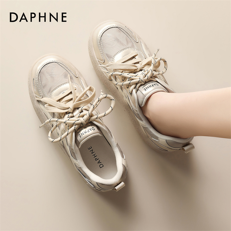 达芙妮2026春季新款复古德训鞋女厚底增高舒适百搭运动休闲女鞋LL主图