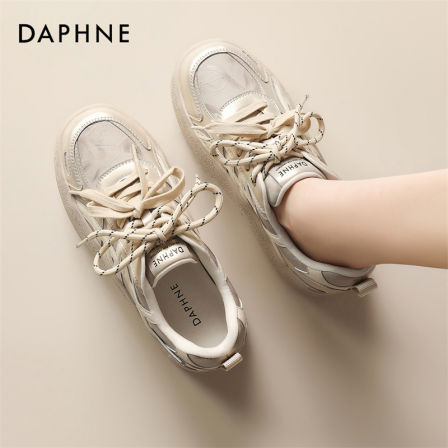 达芙妮2026春季新款复古德训鞋女厚底增高舒适百搭运动休闲女鞋LL