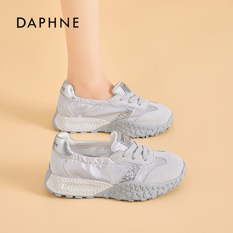 达芙妮小蛮腰厚底潮流德训女2025春季新款小众时尚百搭休闲鞋LL主图