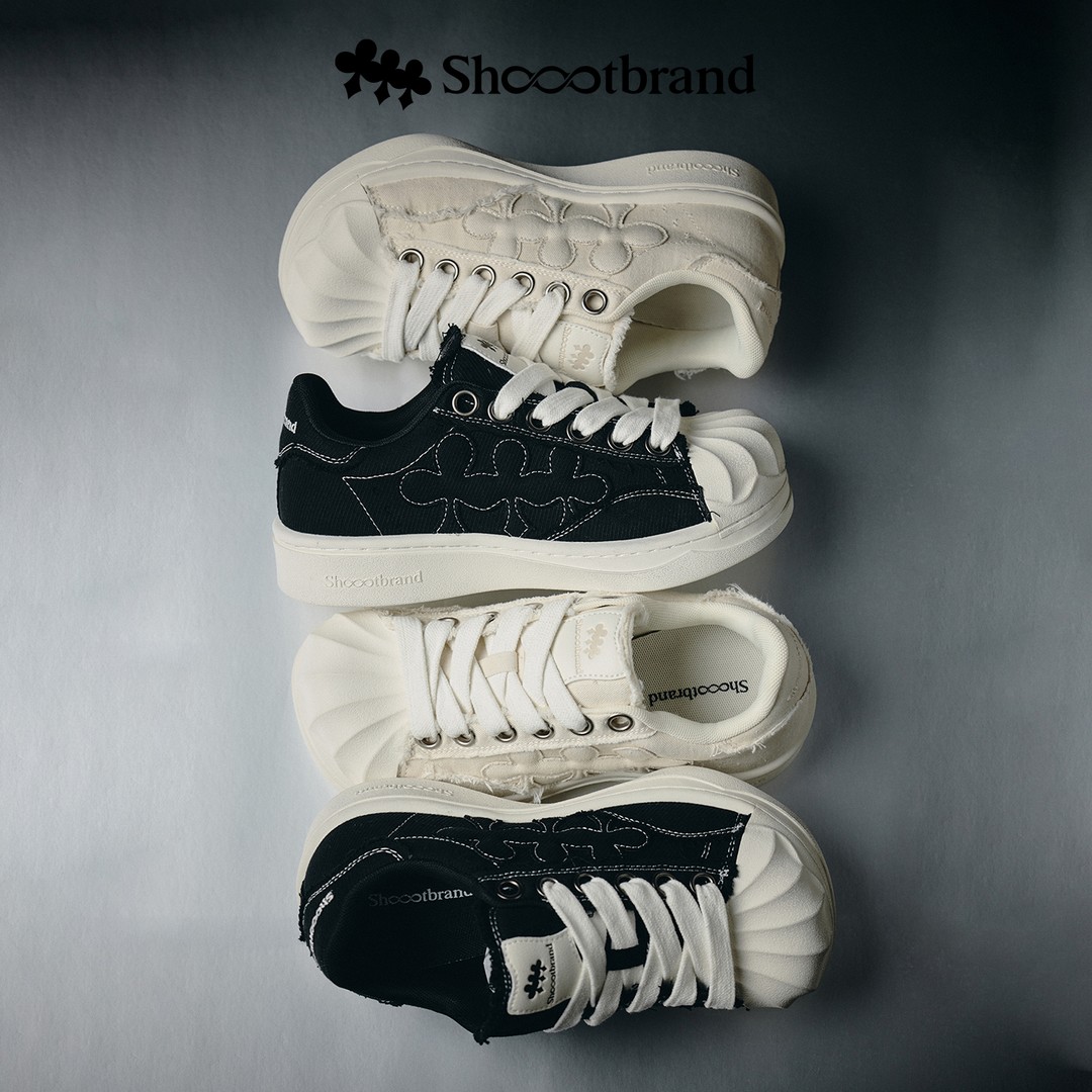 【异变帆布鞋】帆布鞋复古贝壳头厚底增高休闲SHOOTBRAND主图