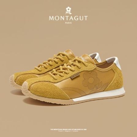 梦特娇男士春季新款日常运动舒适时尚百搭休闲轻便防滑减震阿甘鞋