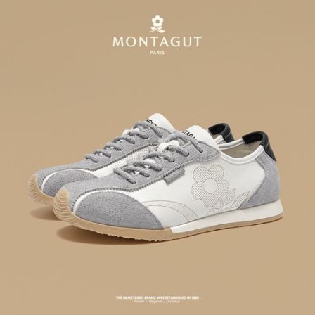 梦特娇男士春季新款日常运动舒适时尚百搭休闲轻便防滑减震阿甘鞋