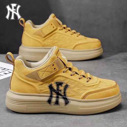 FN男鞋2026纯季新款厚底全黑休闲运动鞋轻便百搭男生增高平底板鞋主图