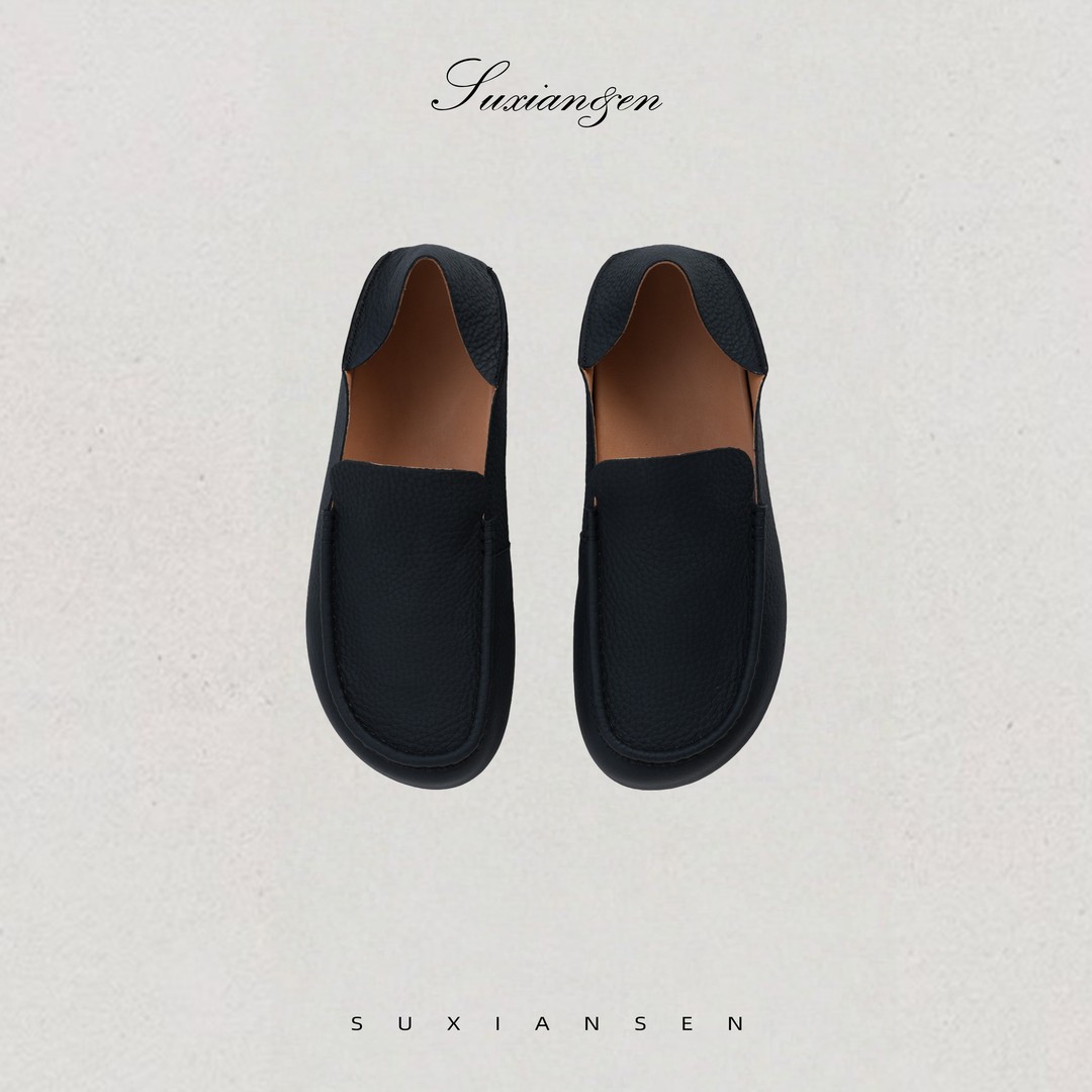 【素先森】26夏季新款一脚蹬软底懒人反绒男士渔夫鞋DDYS2597主图