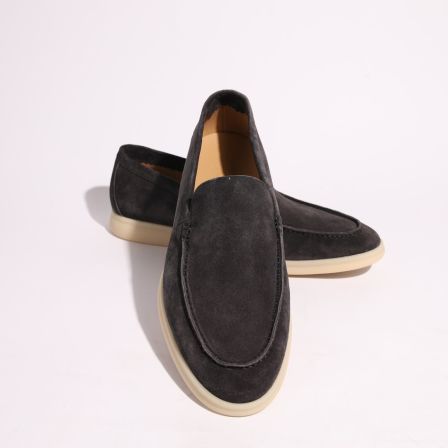 【8506】男士真皮软底商务休闲百搭一脚蹬乐福鞋