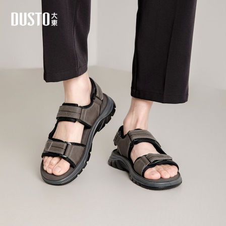 大东时尚沙滩鞋夏季新款度假外穿厚底凉鞋透气舒适休闲鞋子男6566