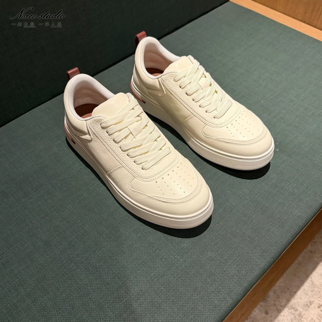 【诺可高定】”漫步城市“进口全牛皮newsport休闲百搭运动小白鞋9111主图