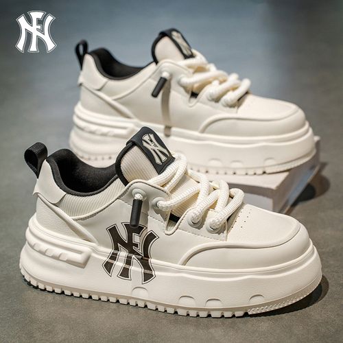 FN春季男鞋2026新款透气休闲小白鞋增高百搭厚底板鞋青少年运动鞋主图