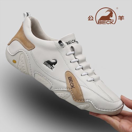 意大利公羊男鞋春季低帮透气软底软面男士时尚防滑百搭休闲鞋跑鞋主图