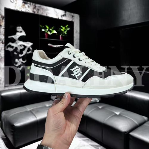 【DIGARIA】2698轻奢男士春夏牛皮拼接网布时尚男鞋主图