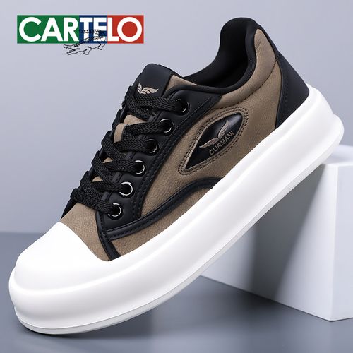 卡帝乐鳄鱼男鞋2026新款时尚休闲板鞋百搭透气运动鞋子厚底增高潮主图