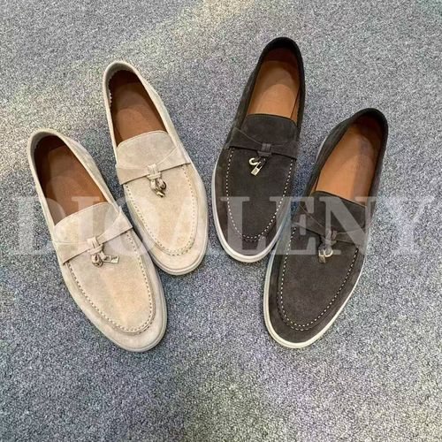 【帅老板】8509夏季轻奢男士轻便百搭套脚牛反绒乐福豆豆鞋主图