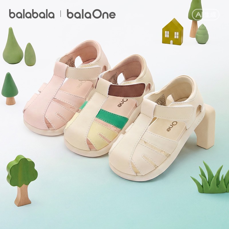 【balaOne】巴拉巴拉童鞋儿童学步鞋男女童凉鞋2026夏新轻质防滑主图