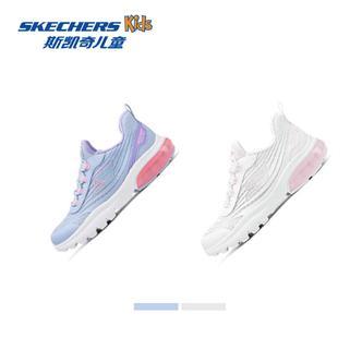 斯凯奇官方童鞋女童闪穿鞋舒适透气一脚蹬休闲运动鞋303975L